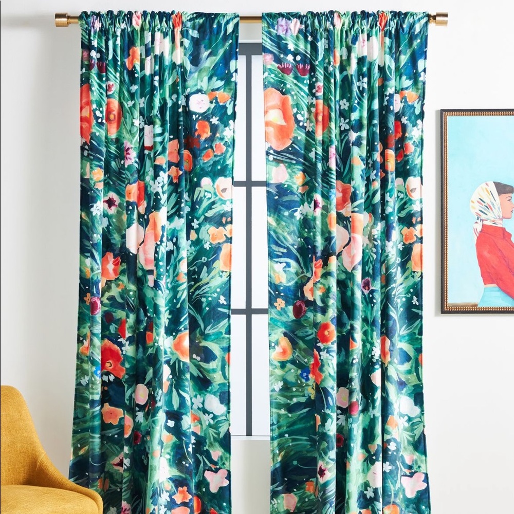 X1 Curtain panel Anthropologie Holly 108”